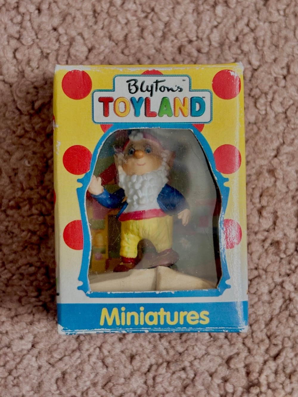 Vintage Enid Blyton Noddy Miniature Figure Toyland Series Big Ears In Box Gnome